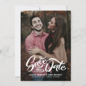 Save The Date Superposition photo lettre manuscrite blanche fant (Devant)