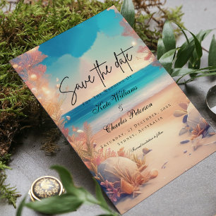 Save The Date Sur la plage Enregistrer la date