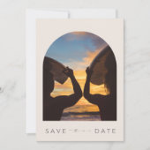 Save The Date Surfers Beach Wedding Photo (Devant)