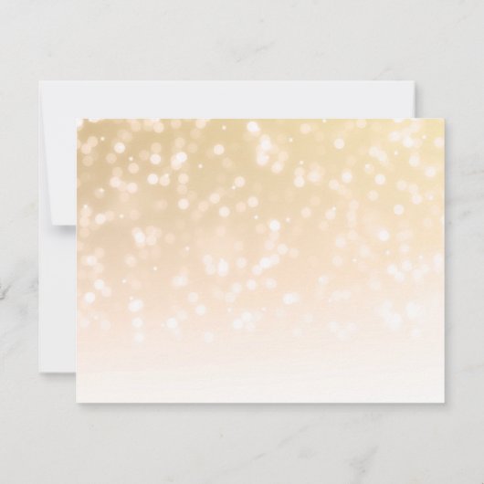 Save The Date Sweet 16 Enregistrer La Date Gold Bokeh Sparkle Li (Dos)