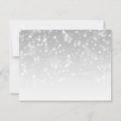 Save The Date Sweet 16 Enregistrer La Date Silver Bokeh Éclairag (Dos)