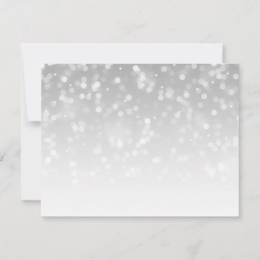 Save The Date Sweet 16 Enregistrer La Date Silver Bokeh Éclairag (Dos)