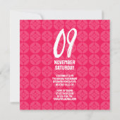 Save The Date Sweet 16 Sushi 花 菱 七 宝 紋 Hanabishi Shippo (Dos)