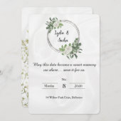 Save the Date – Sweet Memory Invitation (Devant / Derrière)