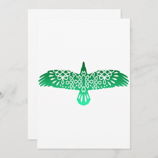 Save The Date Symbole celtique Corbeau Idée cadeau (Devant / Derrière)