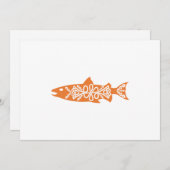 Save The Date Symbole celtique Saumon Saumon Poisson Océan Idée  (Devant / Derrière)