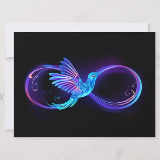 Save The Date Symbole de Neon Infinity par Glowing Hummingbird (Devant)