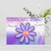 Save The Date Symbole de paix Pretty Pink (Debout devant)