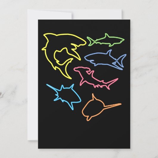 Save The Date Symbole de requin - Cadeaux adorés de requins mign (Devant)