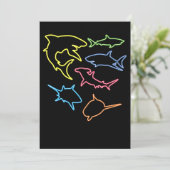Save The Date Symbole de requin - Cadeaux adorés de requins mign (Debout devant)