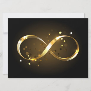 Save The Date Symbole d'infini doré