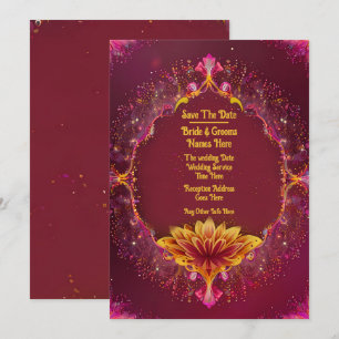 Save The Date Symphonie florale : Collection d'élégance Mariage