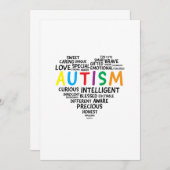 Save The Date T-shirts d'Autism (Devant / Derrière)