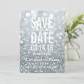 Save the date | Tab Glit Argent (Debout devant)