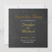 Save The Date Tableau de bord Enregistrer l'écriture manuscrite  (Devant)