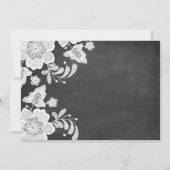 Save The Date Tableau d'école Aquarelle Pinceau Calligraphie Pho (Dos)