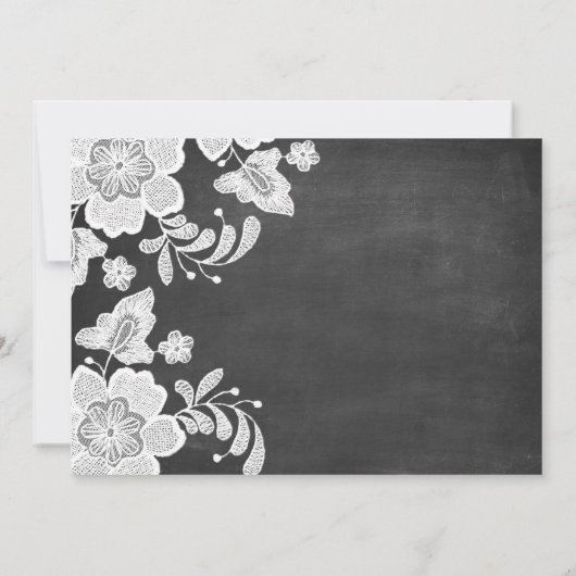 Save The Date Tableau d'école Aquarelle Pinceau Calligraphie Pho (Dos)