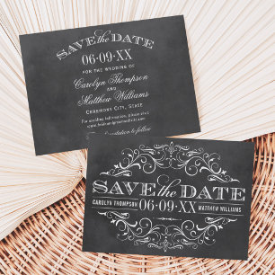 Save The Date Tableau Mariage Cadre Orné Florissant