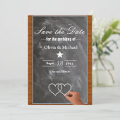 Save The Date Tableau noir (Debout devant)