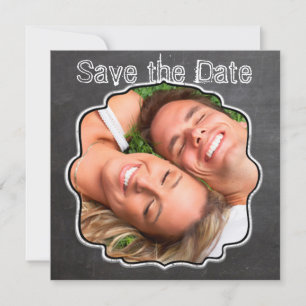 Save The Date Tableau noir Vintage Moderne Économisez la date