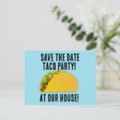SAVE THE DATE TACO PARTY INVITATIONS Postcards (Debout devant)
