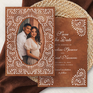 Save The Date Talavera Terracotta Mariage Mexicain