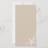 Save The Date Tan Aqua White Beach Photo Wedding Enregistrer la  (Dos)