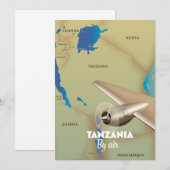 Save The Date Tanzanie par avion (Devant / Derrière)