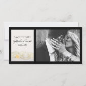 Save The Date Tea Cup avec White Rose Wedding Enregistrer la Dat (Devant)