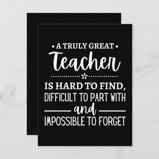 Save The Date Teacher (Devant / Derrière)