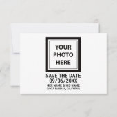 Save The Date Télécharger une image une photo & ajouter du texte (Devant)