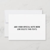 Save The Date Télécharger une photo et ajouter du texte - Simple (Dos)