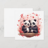 Save The Date Tellement heureux ensemble Panda paire (Devant / Derrière)