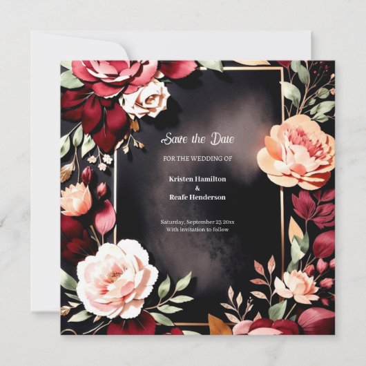 Save The Date Tendance de la Bourgogne en ligne (Devant)