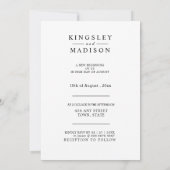 Save The Date Tenir les mains mariage moderne enregistrer la dat (Dos)