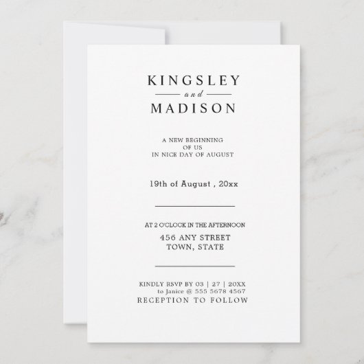 Save The Date Tenir les mains mariage moderne enregistrer la dat (Dos)