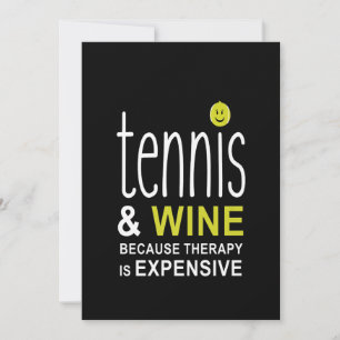 Save The Date Tennis Et Vin Premium