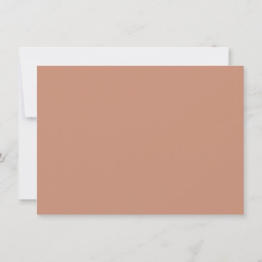 Save The Date Terra Cotta Script Line Art Mariage Photo (Dos)