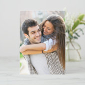 Save The Date Terracotta 2 Photo Mariage Enregistrer La Date (Debout devant)