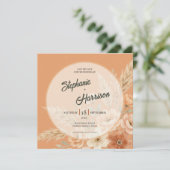 Save The Date Terracotta Bloom Enregistrez la Date (Debout devant)