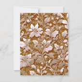 Save The Date Terracotta Burnt Orange Boho botanique moderne (Dos)