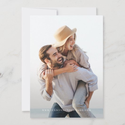 Save The Date Terracotta Mariage Moderne Enregistrer La Date (Dos)