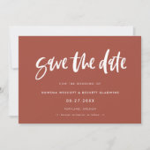 Save The Date Terracotta Moderne (Devant)