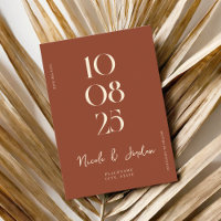 Terracotta moderne Mariage simple et chic