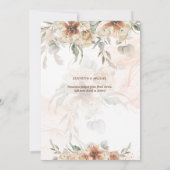 Save The Date Terracotta Pampas Mariage PHOTO Grass Enregistrer  (Dos)