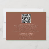 Save The Date Terracotta QR code simple elegant wedding (Dos)