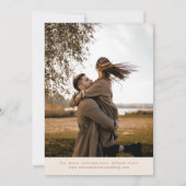 Save The Date Terracotta Rustic Floral Fall Fleur sauvage Photo (Dos)