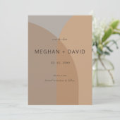 Save The Date Terracotta Rustique Boho Arch Mariage moderne (Debout devant)