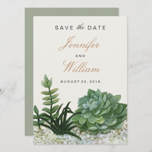 Save The Date Terrarium (Devant / Derrière)