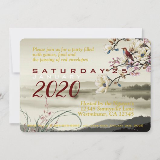 Save The Date Tet Hoa Anh Dao Nouvel An vietnamien RFCI (Dos)